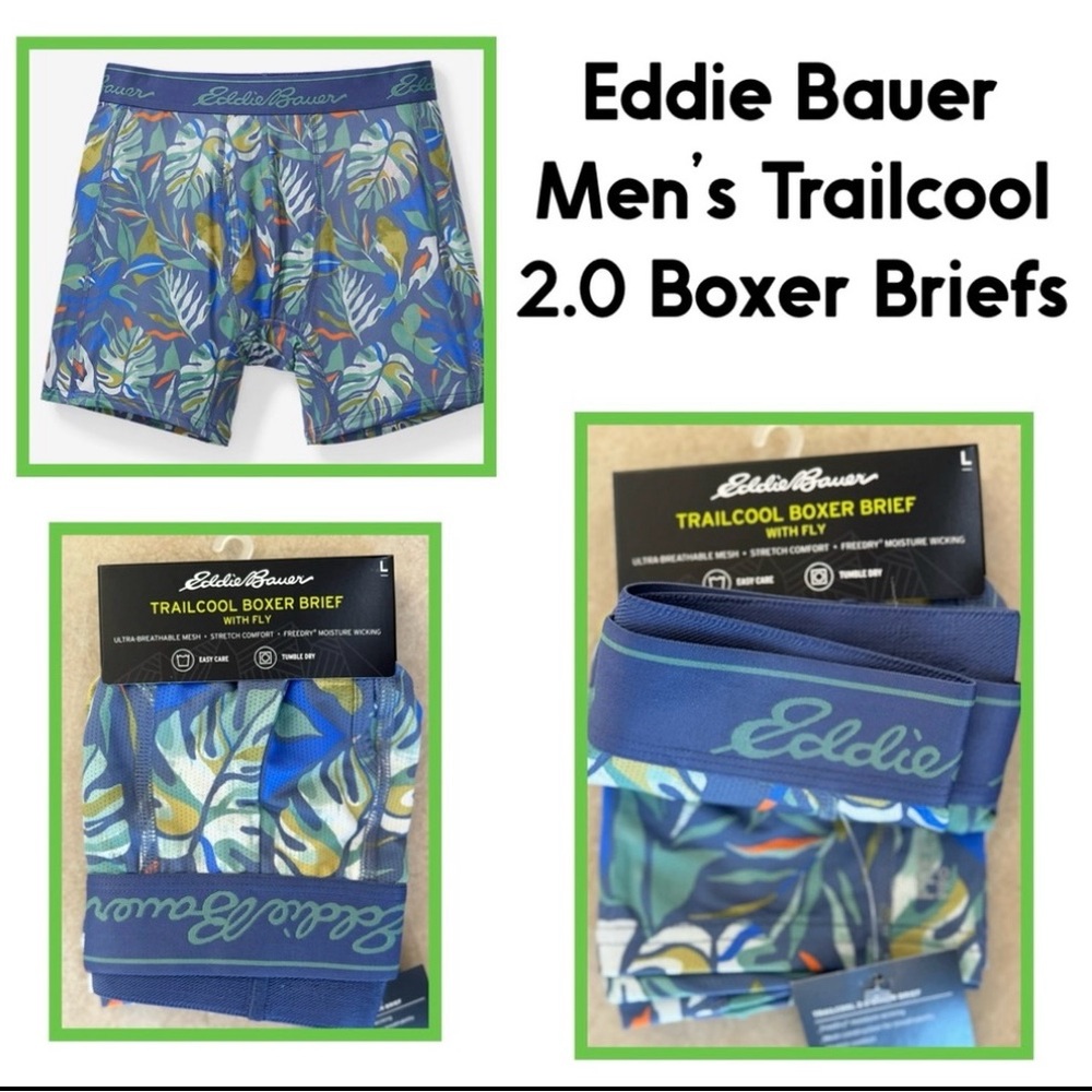 Eddie Bauer Men's Trailcool 2.0 Boxer Briefs